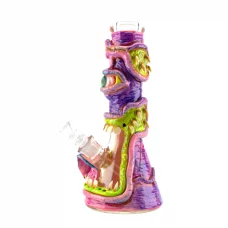 Hand-Drawn Monster Glass bong